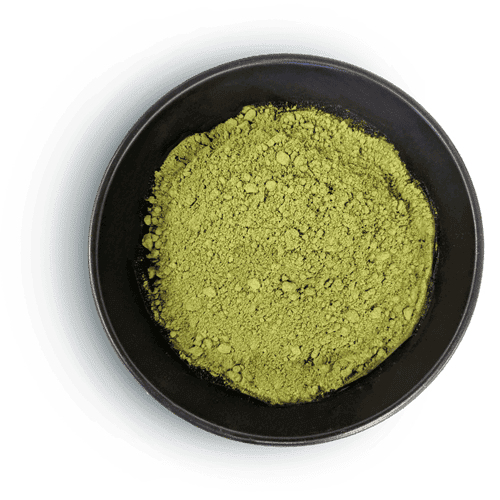 Kratom powder in a bowl