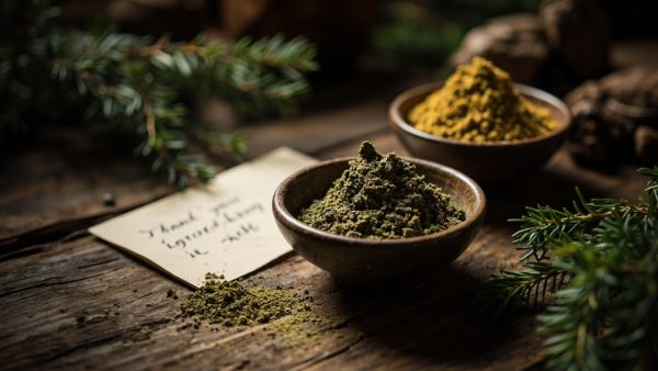 Kratom powder editorial image for a Big Bear Kratom review