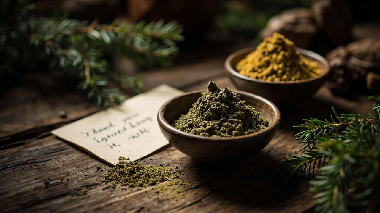 Kratom powder editorial image for a Big Bear Kratom review