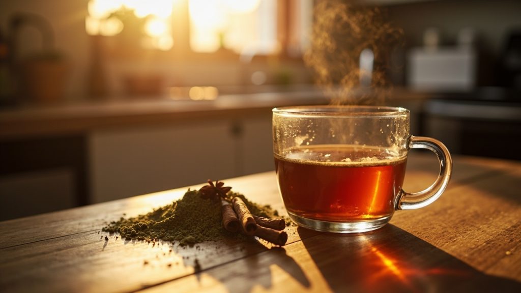 Kratom tea and powder in a Brampton-inspired setting — Kratom Active delivers across Brampton