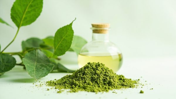 Kratom powder and botanicals — editorial image for a Kratom Online Canada review