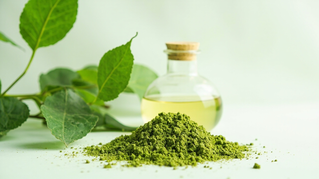 Kratom powder and botanicals — editorial image for a Kratom Online Canada review