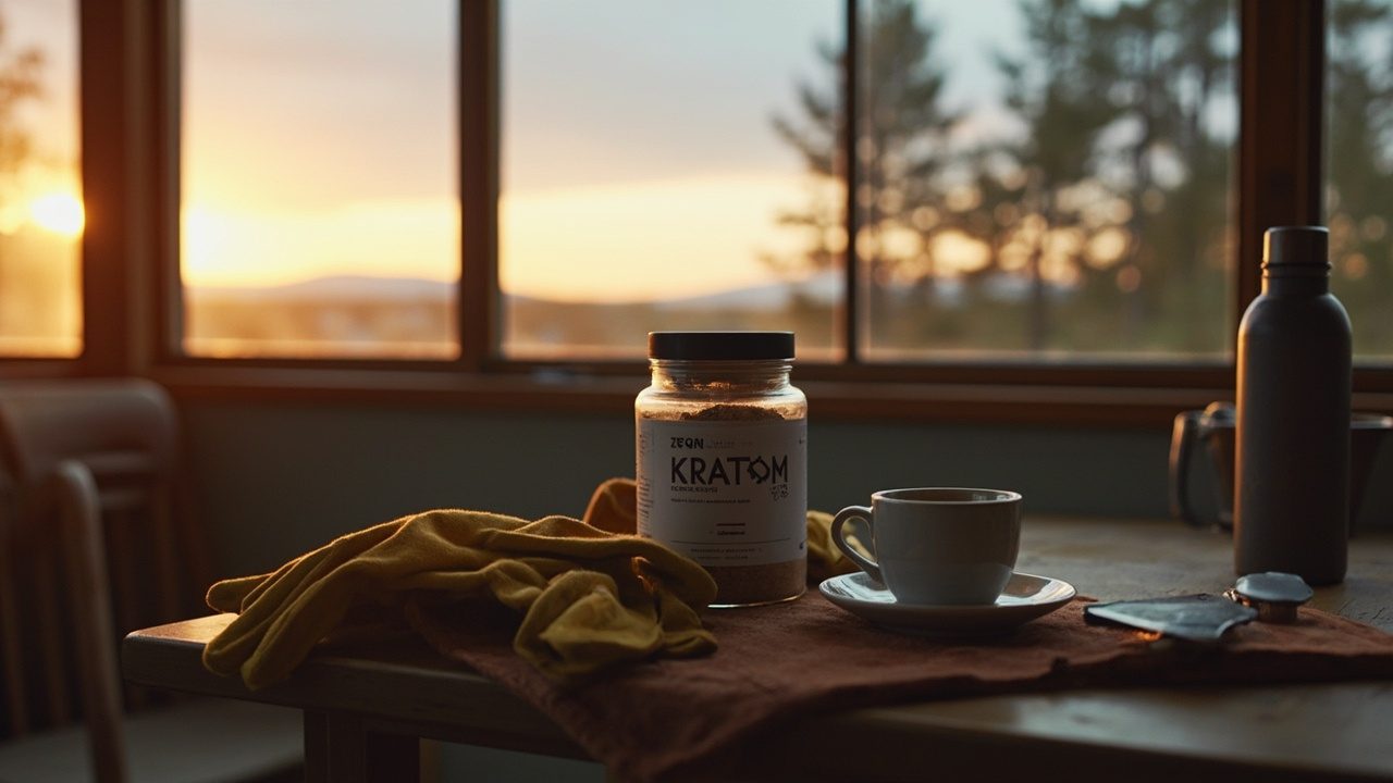 Buy Premium Kratom in Red Deer, AB 4 Kratom tea and powder in a Red Deer-inspired setting